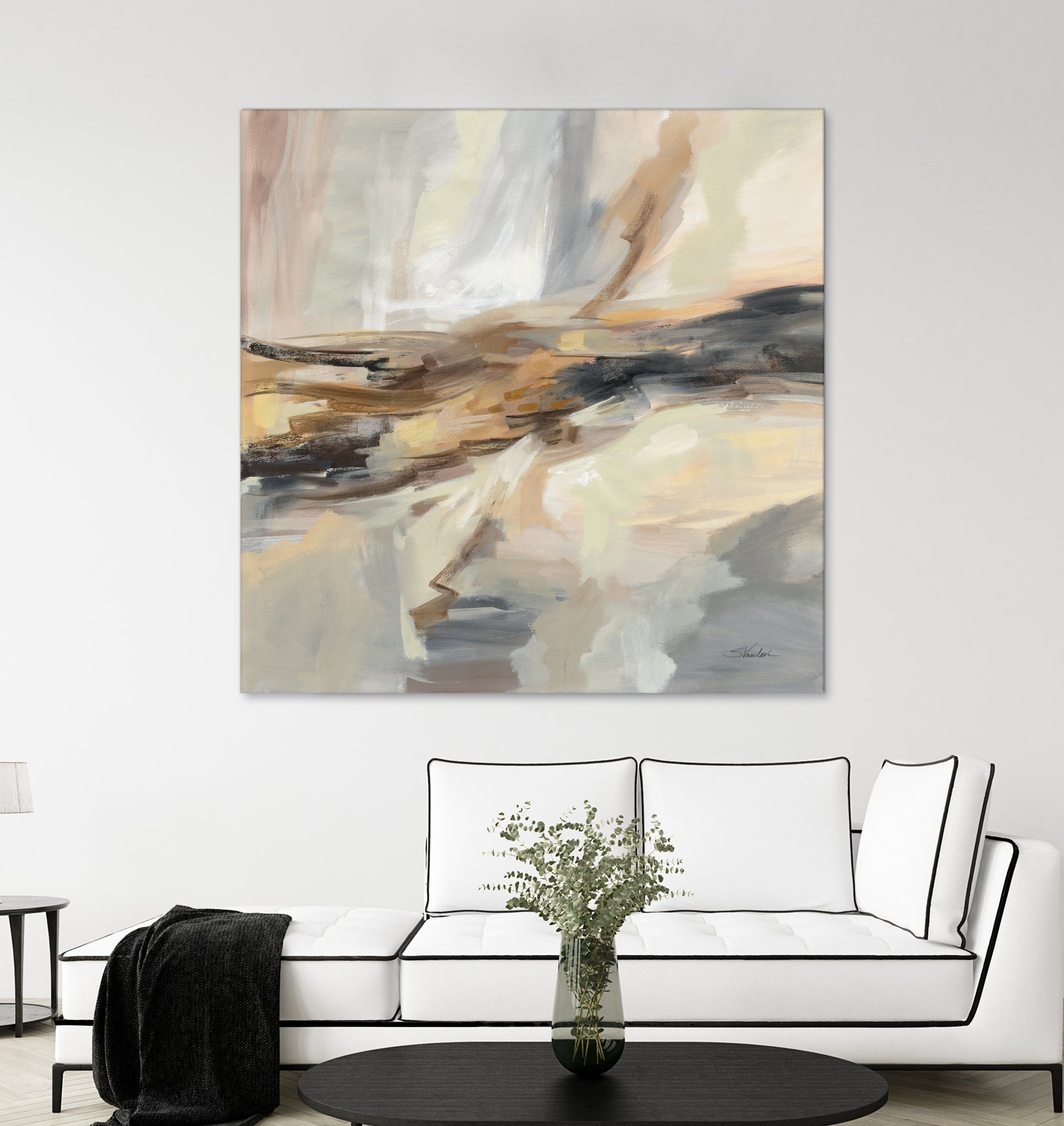 Distant Land by Silvia Vassileva on GIANT ART - black abstract