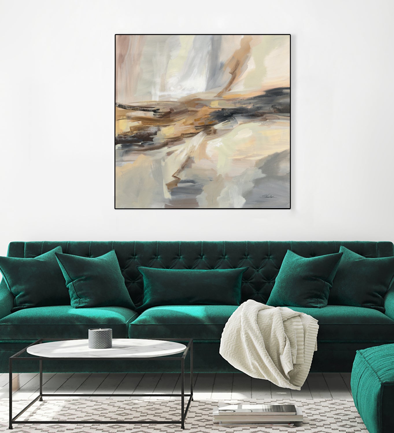 Distant Land by Silvia Vassileva on GIANT ART - black abstract