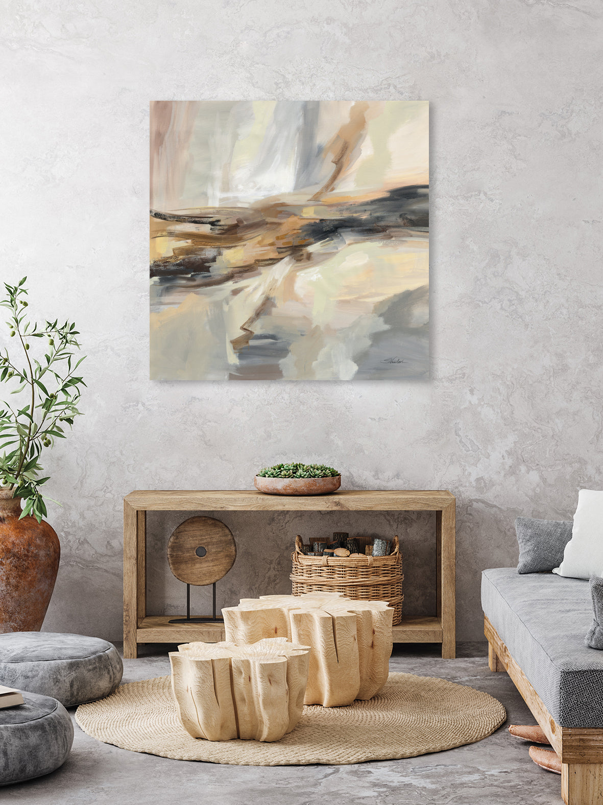 Distant Land by Silvia Vassileva on GIANT ART - black abstract