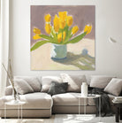 Sunny Tulips by Pamela Munger on GIANT ART - cream botanical