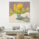 Sunny Tulips by Pamela Munger on GIANT ART - cream botanical