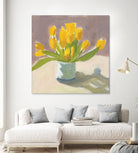 Sunny Tulips by Pamela Munger on GIANT ART - cream botanical