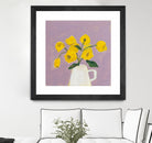 Sweet Yellow by Pamela Munger on GIANT ART - purple botanical