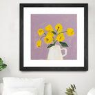 Sweet Yellow by Pamela Munger on GIANT ART - purple botanical