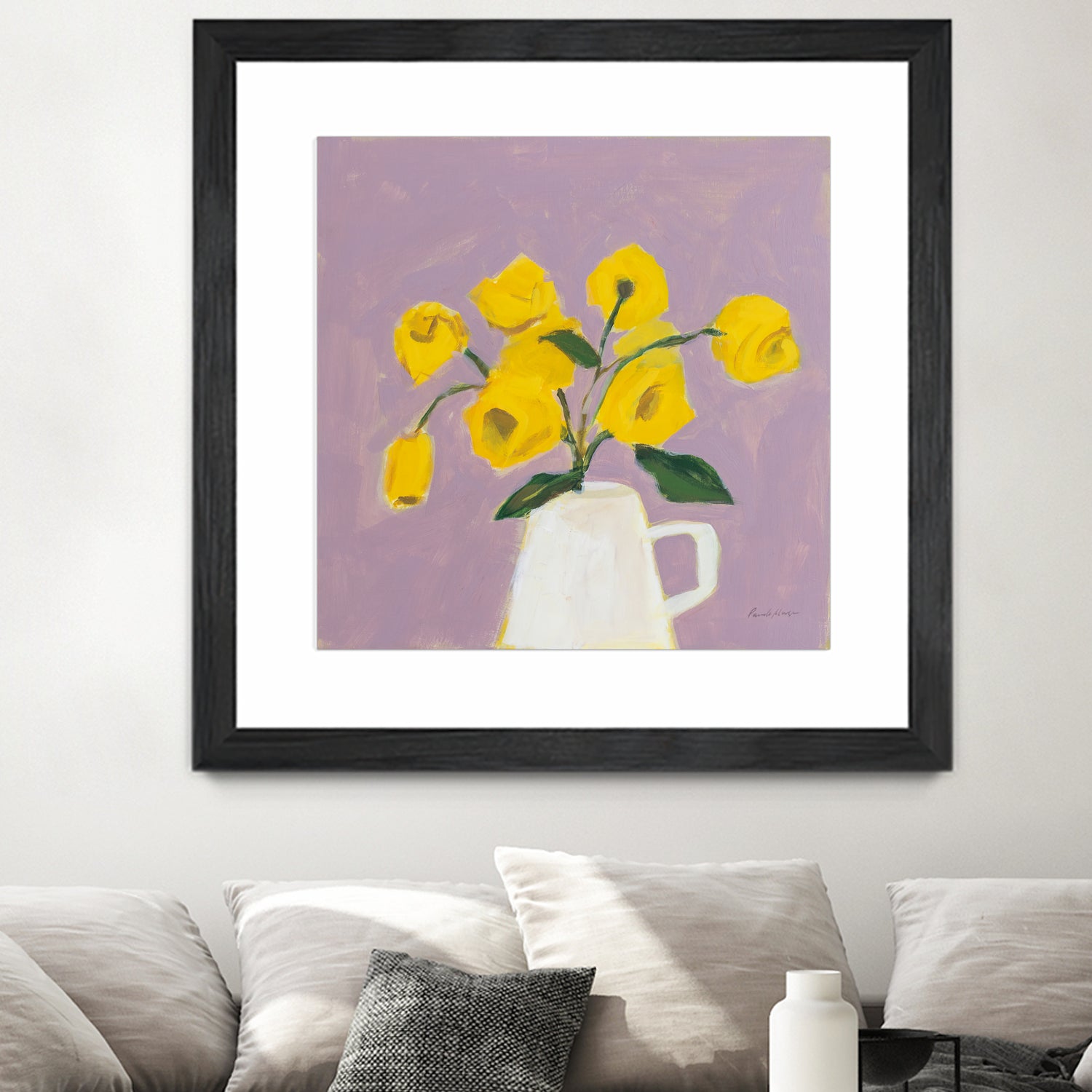 Sweet Yellow by Pamela Munger on GIANT ART - purple botanical