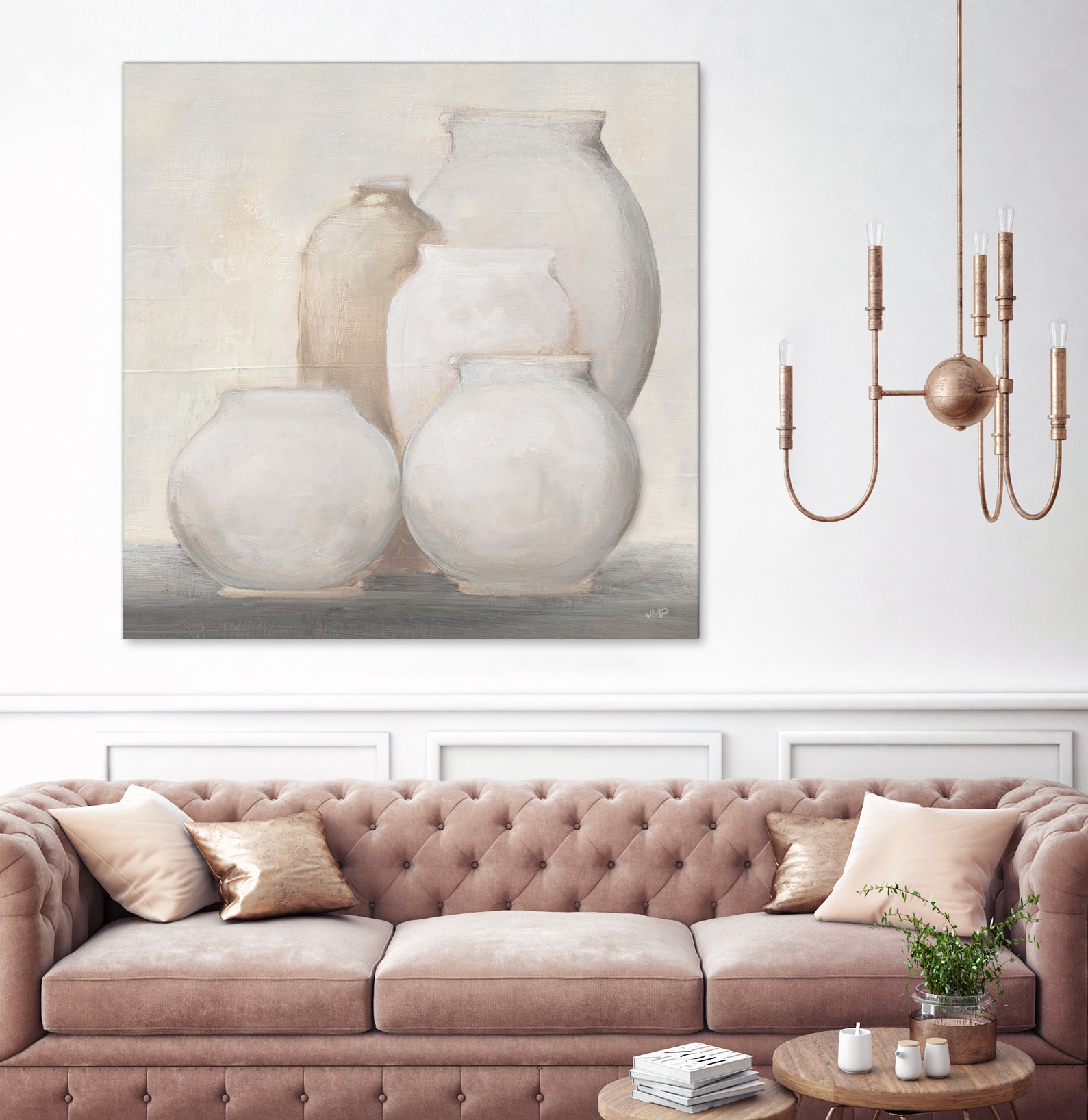 Farmhouse Vases by JULIA PURINTON on GIANT ART - white figurative farmhouse