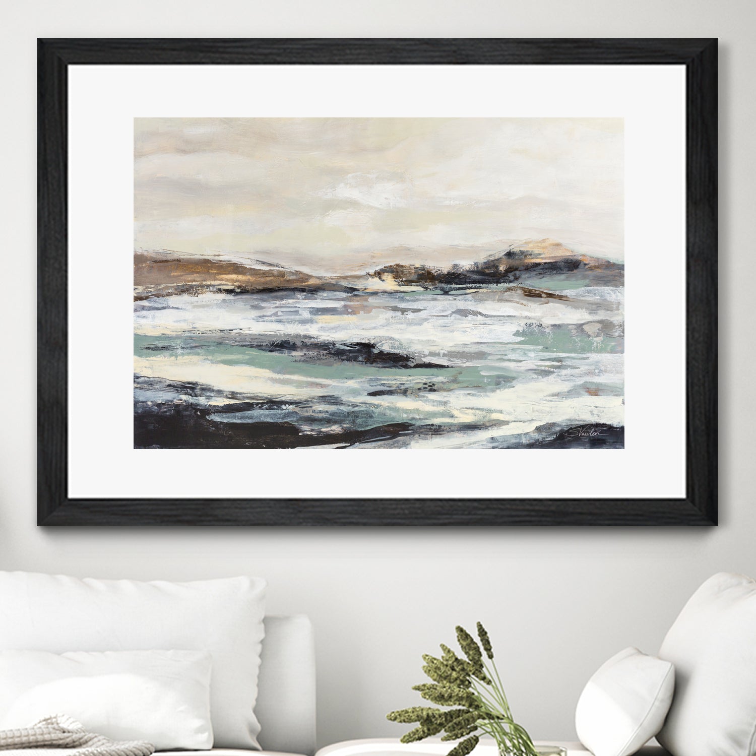 White River by Silvia Vassileva on GIANT ART - black abstract