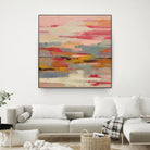 Magenta Hill II by Silvia Vassileva on GIANT ART - black abstract