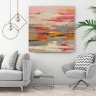 Magenta Hill II by Silvia Vassileva on GIANT ART - black abstract