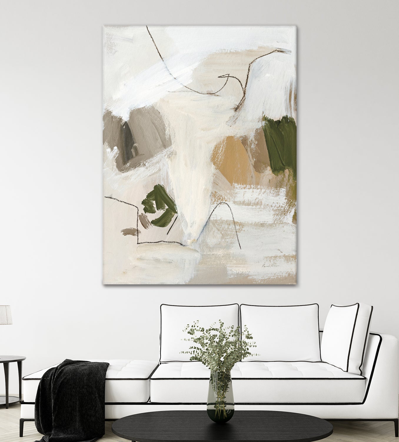 Warm Abstract II by Pamela Munger on GIANT ART - beige abstract