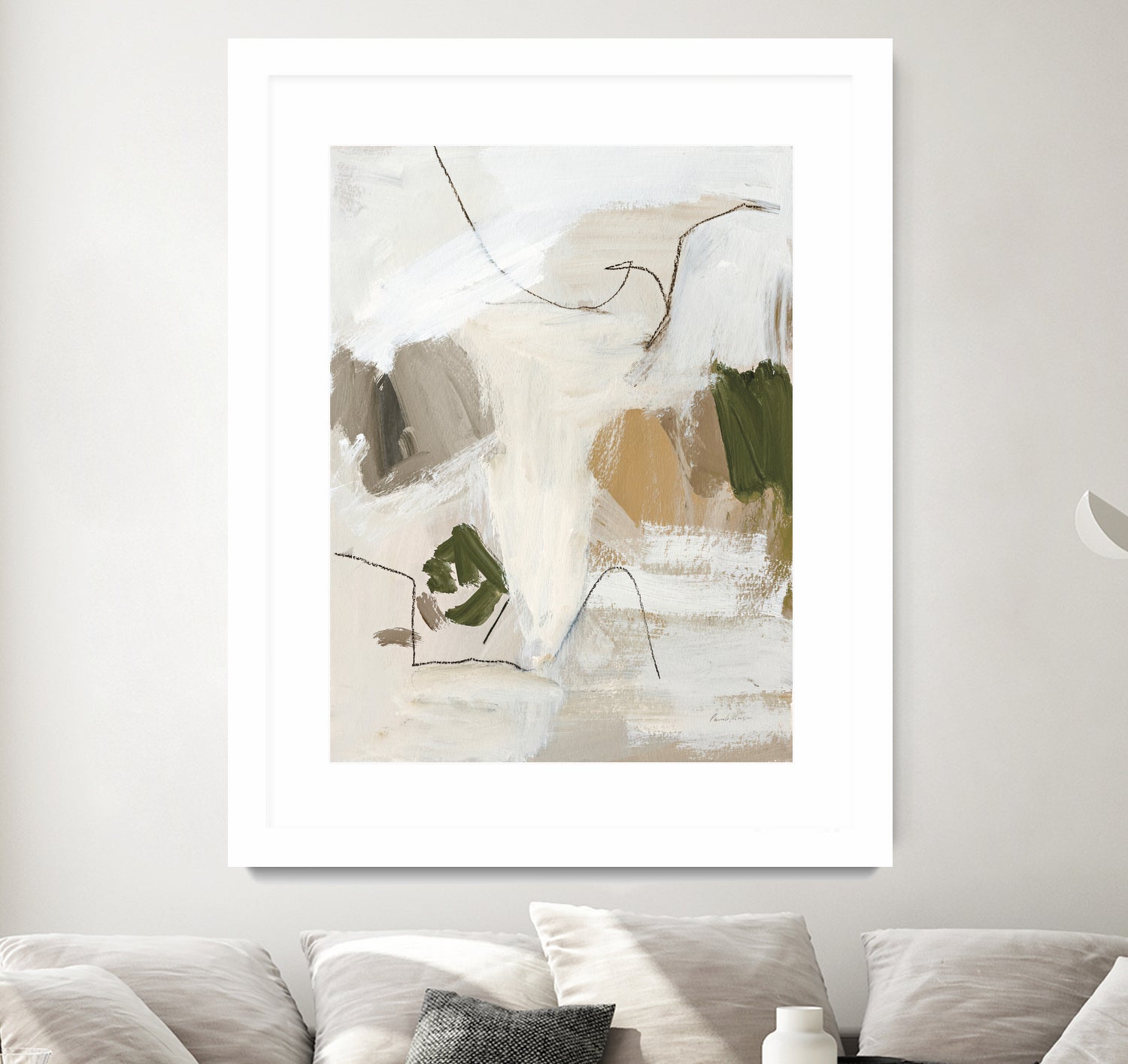 Warm Abstract II by Pamela Munger on GIANT ART - beige abstract