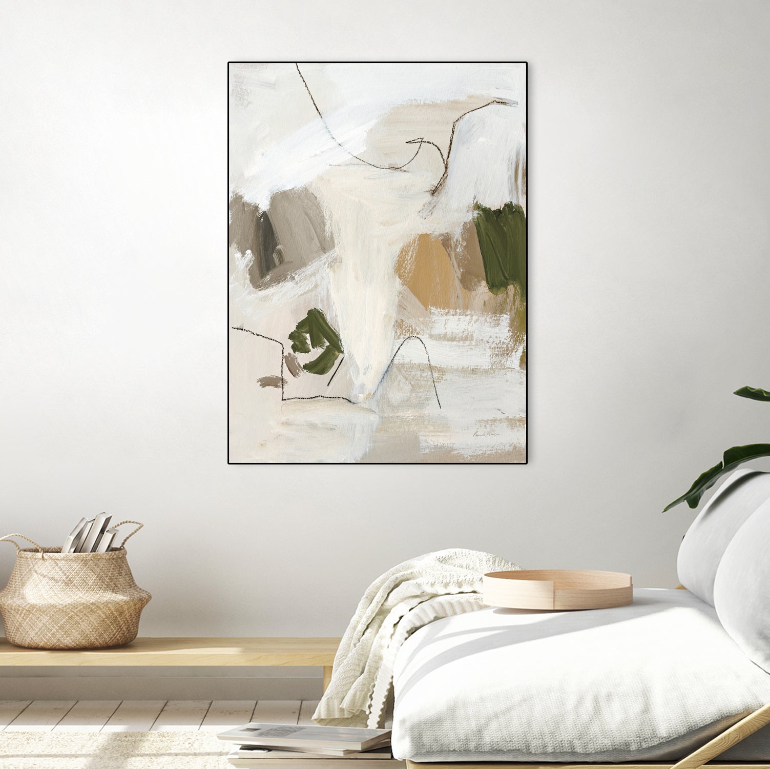 Warm Abstract II by Pamela Munger on GIANT ART - beige abstract