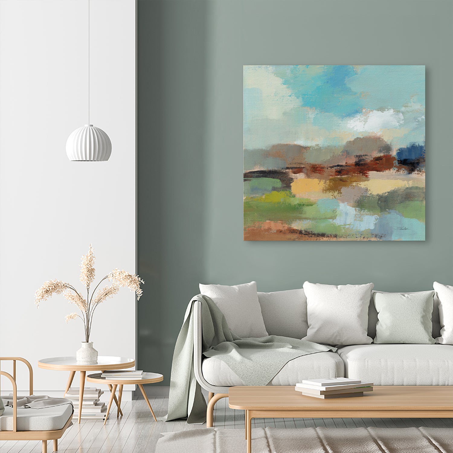 Sandy Road I by Silvia Vassileva on GIANT ART - blue abstract