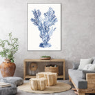 Shibori Coral I by Mary Urban on GIANT ART - blue