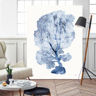 Shibori Coral II by Mary Urban on GIANT ART - blue