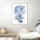 Shibori Coral II by Mary Urban on GIANT ART - blue