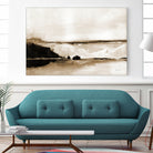 Vintage Landscape Mountainside by Yvette St. Amant on GIANT ART - black