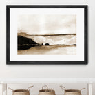 Vintage Landscape Mountainside by Yvette St. Amant on GIANT ART - black