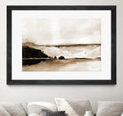 Vintage Landscape Mountainside by Yvette St. Amant on GIANT ART - black