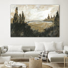 Vintage Rolling Hills by Yvette St. Amant on GIANT ART - black