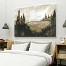 Vintage Rolling Hills by Yvette St. Amant on GIANT ART - black