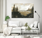 Vintage Rolling Hills by Yvette St. Amant on GIANT ART - black