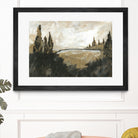 Vintage Rolling Hills by Yvette St. Amant on GIANT ART - black