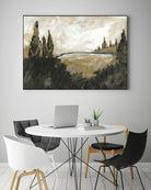 Vintage Rolling Hills by Yvette St. Amant on GIANT ART - black