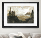 Vintage Rolling Hills by Yvette St. Amant on GIANT ART - black