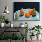 Pear and Orange by Pamela Munger on GIANT ART - blue