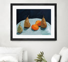 Pear and Orange by Pamela Munger on GIANT ART - blue