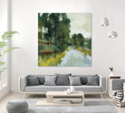 Willows by the Pond I by Silvia Vassileva on GIANT ART - blue