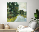 Willows by the Pond I by Silvia Vassileva on GIANT ART - blue
