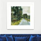 Willows by the Pond I by Silvia Vassileva on GIANT ART - blue