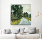 Willows by the Pond I by Silvia Vassileva on GIANT ART - blue