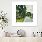 Willows by the Pond I by Silvia Vassileva on GIANT ART - blue