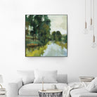Willows by the Pond I by Silvia Vassileva on GIANT ART - blue