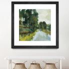 Willows by the Pond I by Silvia Vassileva on GIANT ART - blue