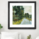 Willows by the Pond I by Silvia Vassileva on GIANT ART - blue