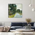 Willows by the Pond I by Silvia Vassileva on GIANT ART - blue