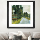 Willows by the Pond I by Silvia Vassileva on GIANT ART - blue