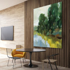 Willows by the Pond II by Silvia Vassileva on GIANT ART - blue