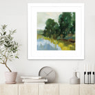 Willows by the Pond II by Silvia Vassileva on GIANT ART - blue