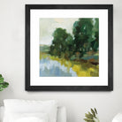 Willows by the Pond II by Silvia Vassileva on GIANT ART - blue