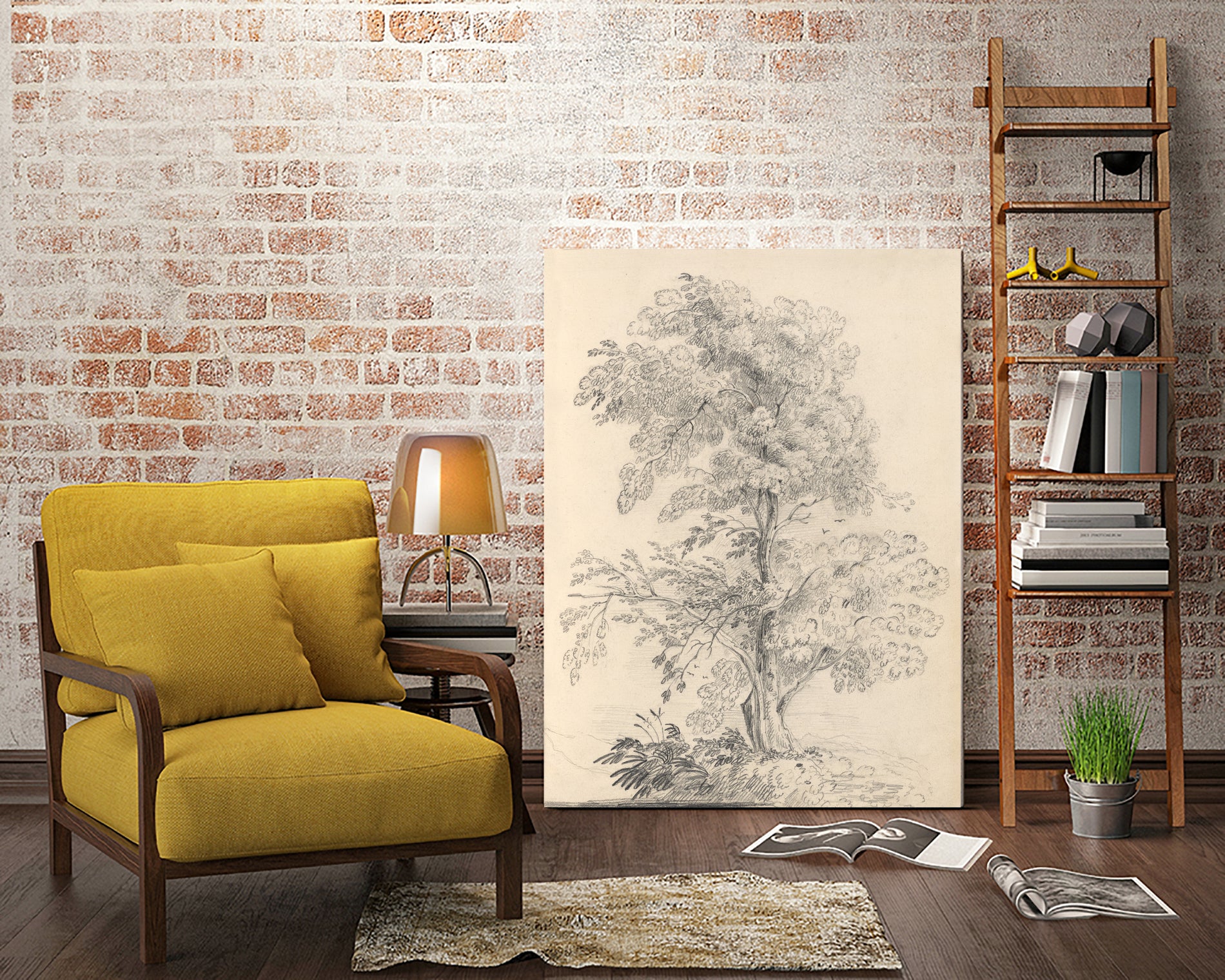Tree Sketch by Wild Apple Portfolio on GIANT ART - abstract