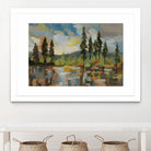 High Mountain Lake by Silvia Vassileva on GIANT ART - blue