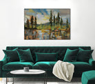 High Mountain Lake by Silvia Vassileva on GIANT ART - blue