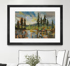 High Mountain Lake by Silvia Vassileva on GIANT ART - blue