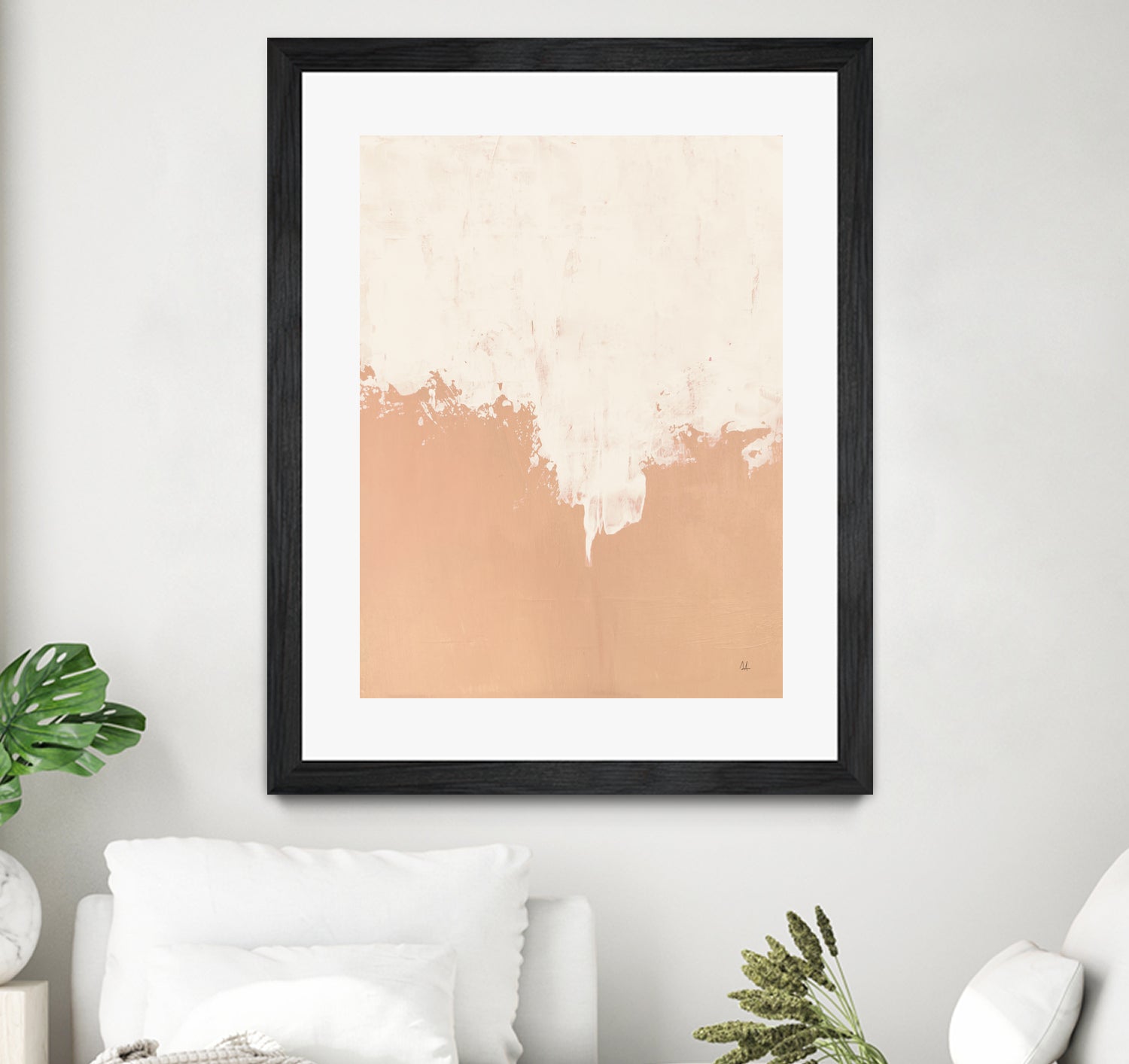 Just Peachy by Sarah Adams on GIANT ART - orange abstract