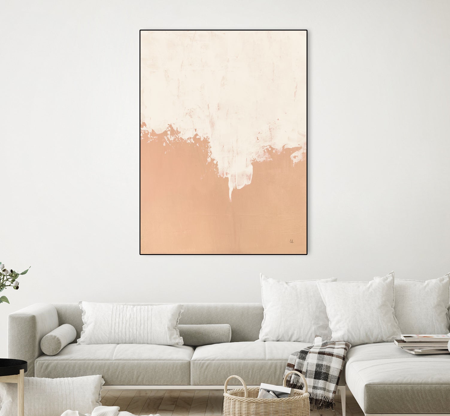 Just Peachy by Sarah Adams on GIANT ART - orange abstract